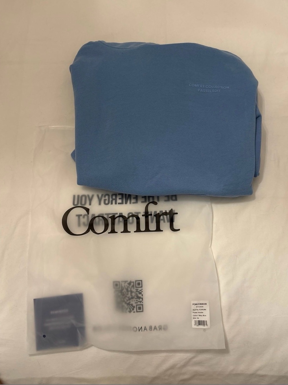 Comfort Collection Pastel Blue hoodie